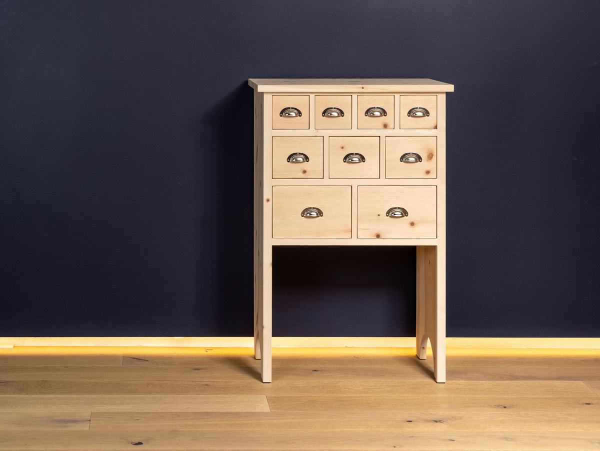 Kommode 'Schatzkiste' mit Schubladen | Zirbe | B 57,5 x T 35 x H 87 cm