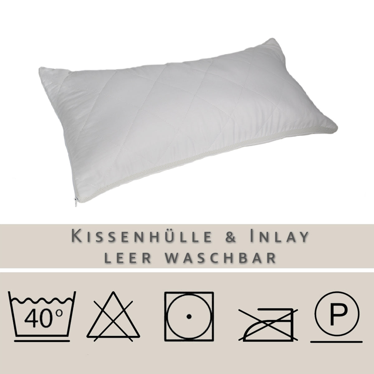 Physionight Duftschlafkissen 2 in 1  Dufteinlage Zirbe und Schurwolle | 40 x 80 cm