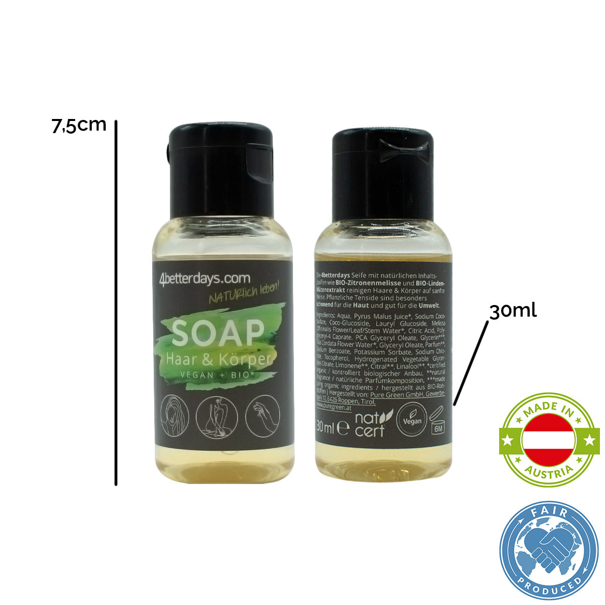 Seife für Körper, Haar & Hand | 30 ml