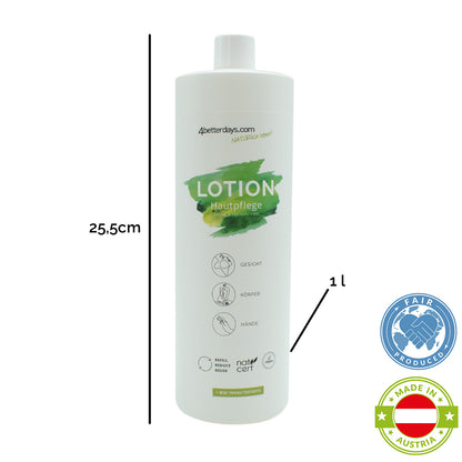 Lotion für Körper, Gesicht & Hand | 1 Liter