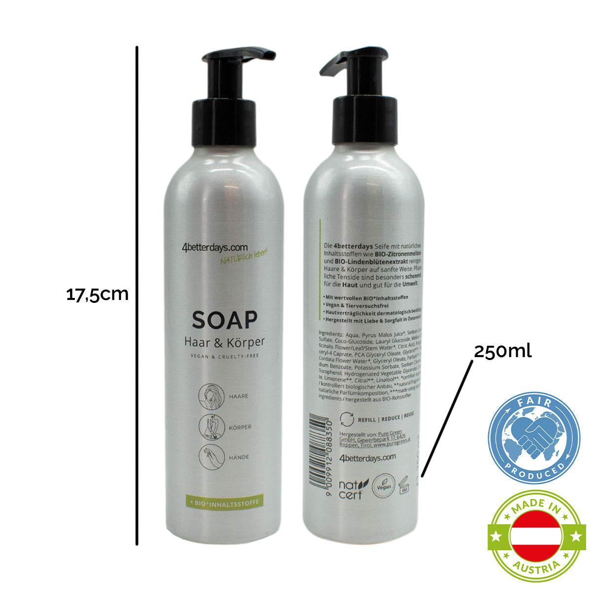 Seife für Körper, Haar & Hand | 250 ml