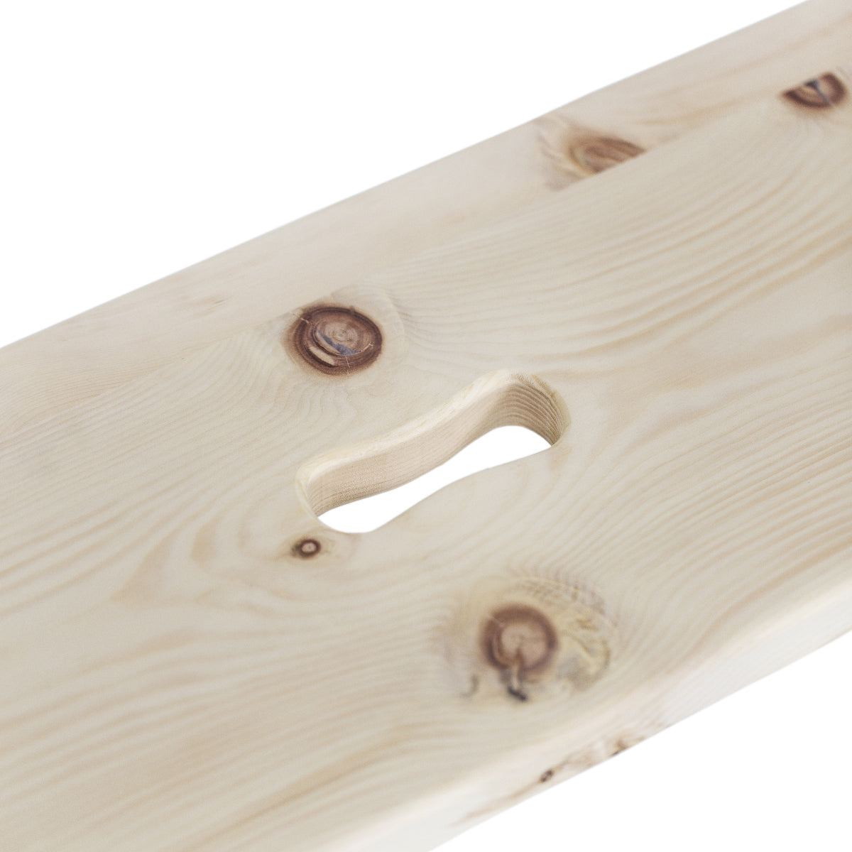 Sitzbank 'Urbank' mit Griffloch | Zirbe | B 90 x T 30 x H 46 cm