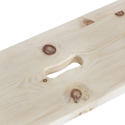 Sitzbank 'Urbank' mit Griffloch | Zirbe | B 90 x T 30 x H 46 cm