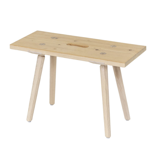 Sitzbank 'Urbank' mit Griffloch | Zirbe | B 90 x T 30 x H 46 cm