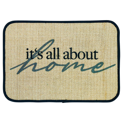 Fußmatte | 'it's all about home' | 40 x 60 cm | Sisal | Naturlatex