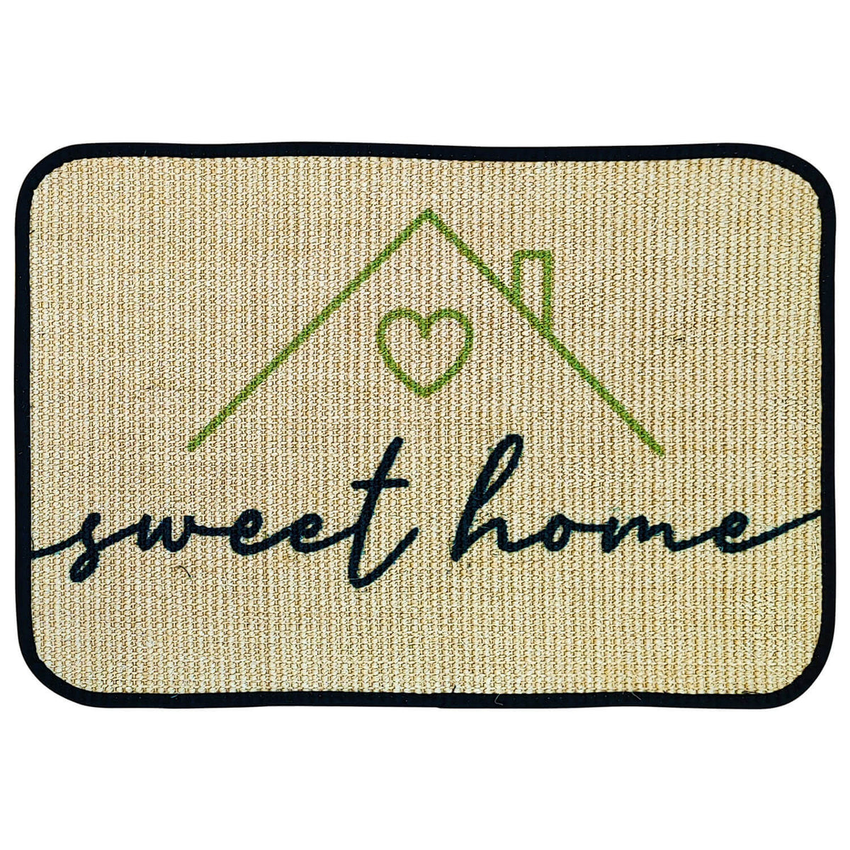 Fußmatte | 'sweet home' | 40 x 60 cm | Sisal | Naturlatex