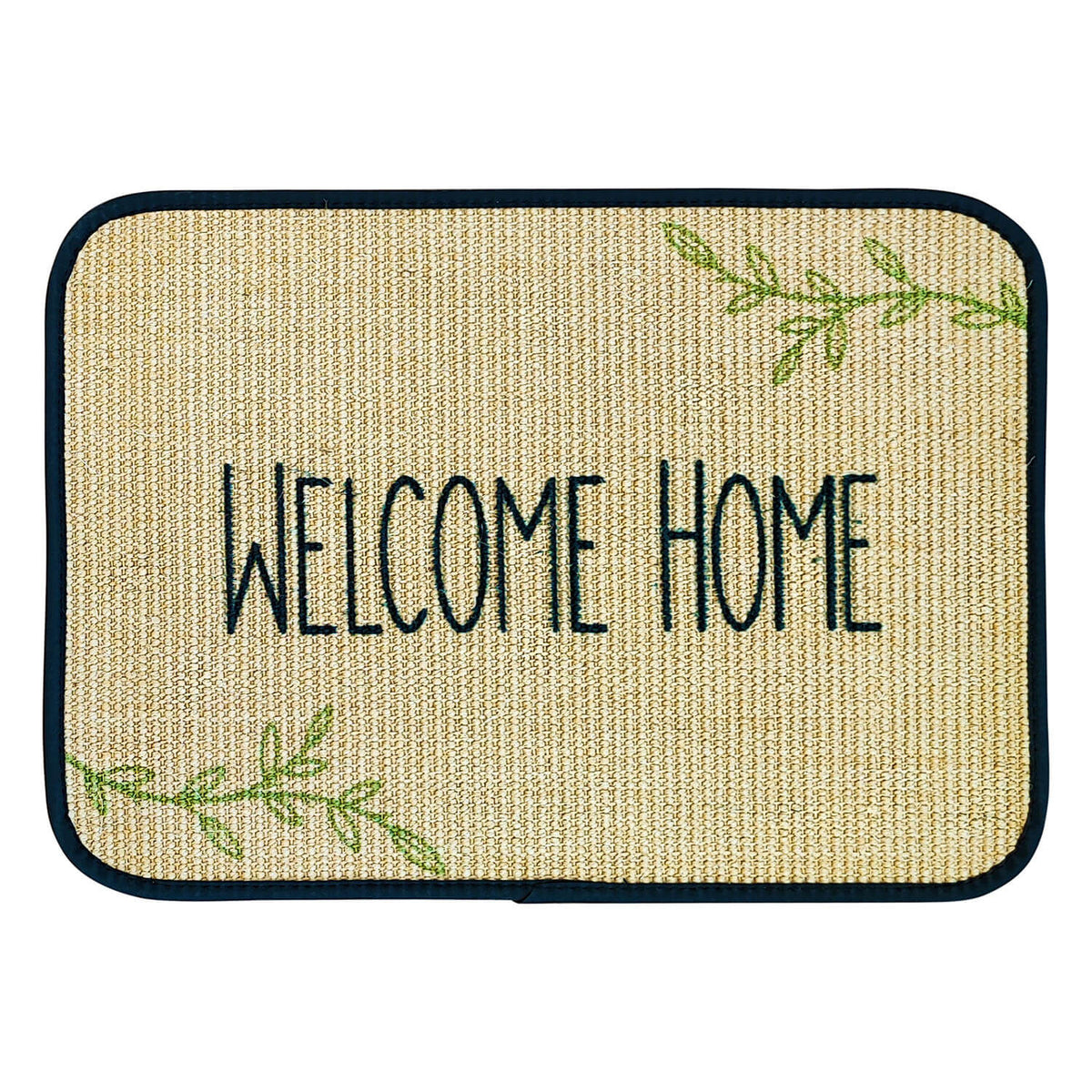 Fußmatte | 'Welcome home' | 40 x 60 cm | Sisal | Naturlatex
