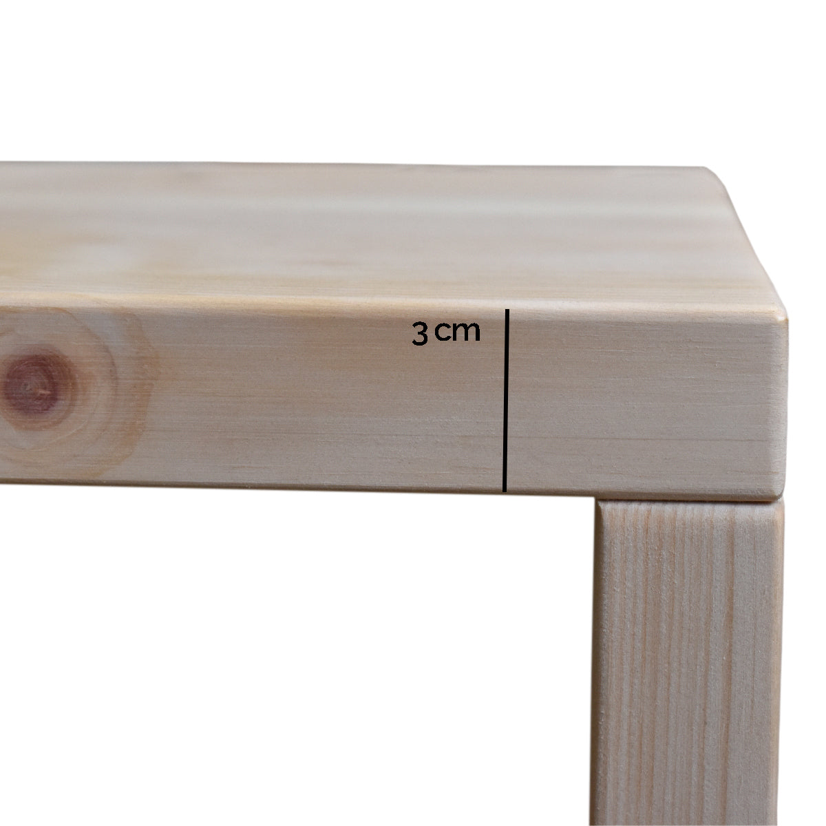 Garderobe 'MyStyle' - im Cross Country Style fichtegewachst 3cm_Staerke 150x50x45