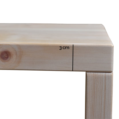 Garderobe 'MyStyle' - im Cross Country Style fichtegewachst 3cm_Staerke 150x50x45