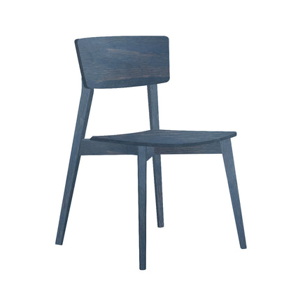 Stapelstuhl 'Mina' | 2er-Set | aus massiver Buche, Hellblau / Scoglio
