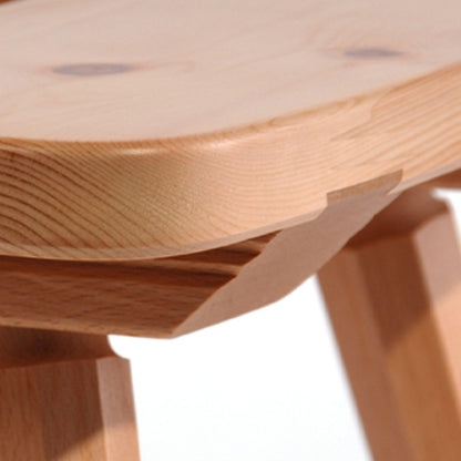 Hocker 'Urtyp' | B 46 x T 41 x H 45 cm | Eiche Natur lackiert