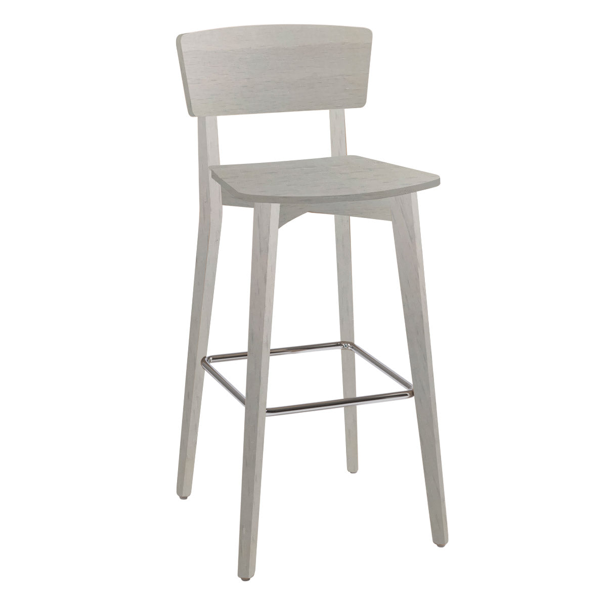 Barstuhl 'Mina' | 2er-Set | Buche | Buche | Eisweiß / Bianco Ghiaccio