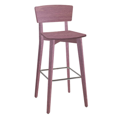 Barstuhl 'Mina' | 2er-Set | Buche | Buche | Rosa Quartz / Quarzo