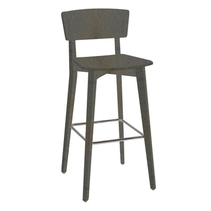 Barstuhl 'Mina' | 2er-Set | Buche | Buche | Dunkelgrau / Grigio Scuro