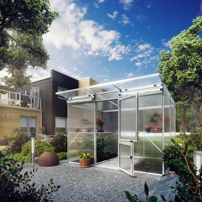 Gewächshaus 'Bern' Größe I (Linea |), anthrazit-grau