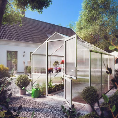 Gewächshaus 'Vaduz' Größe II (Rose ||), anthrazit-grau