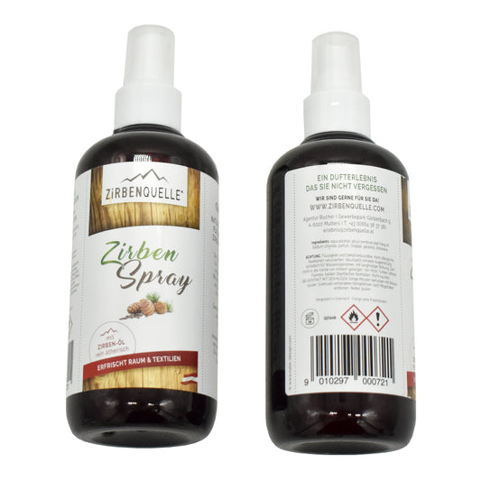 Set 'Zirbenapfel & Bergfrische' | Apfel | Zirbenspray 250 ml | Zirbenspäne