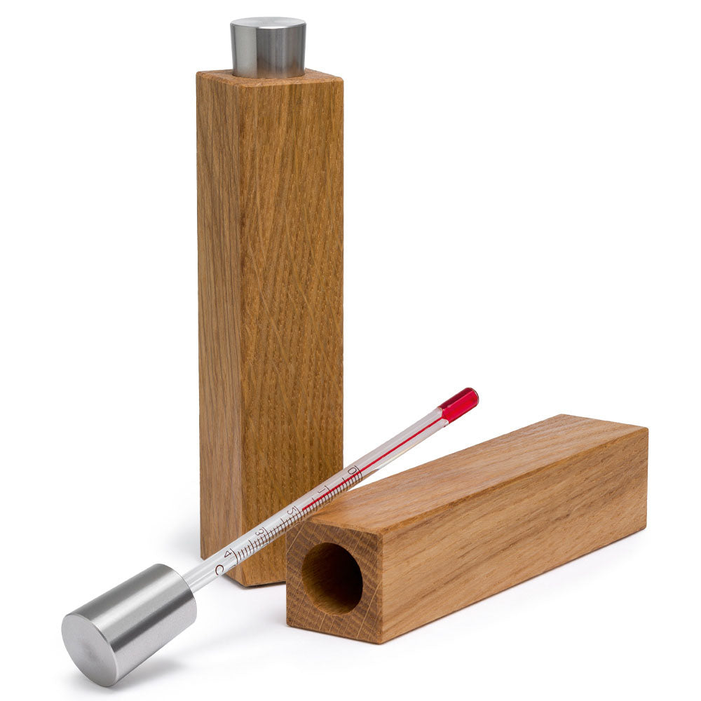 Set Weinregal anthrazit und Weinthermometer