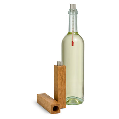 Set Weinregal anthrazit und Weinthermometer