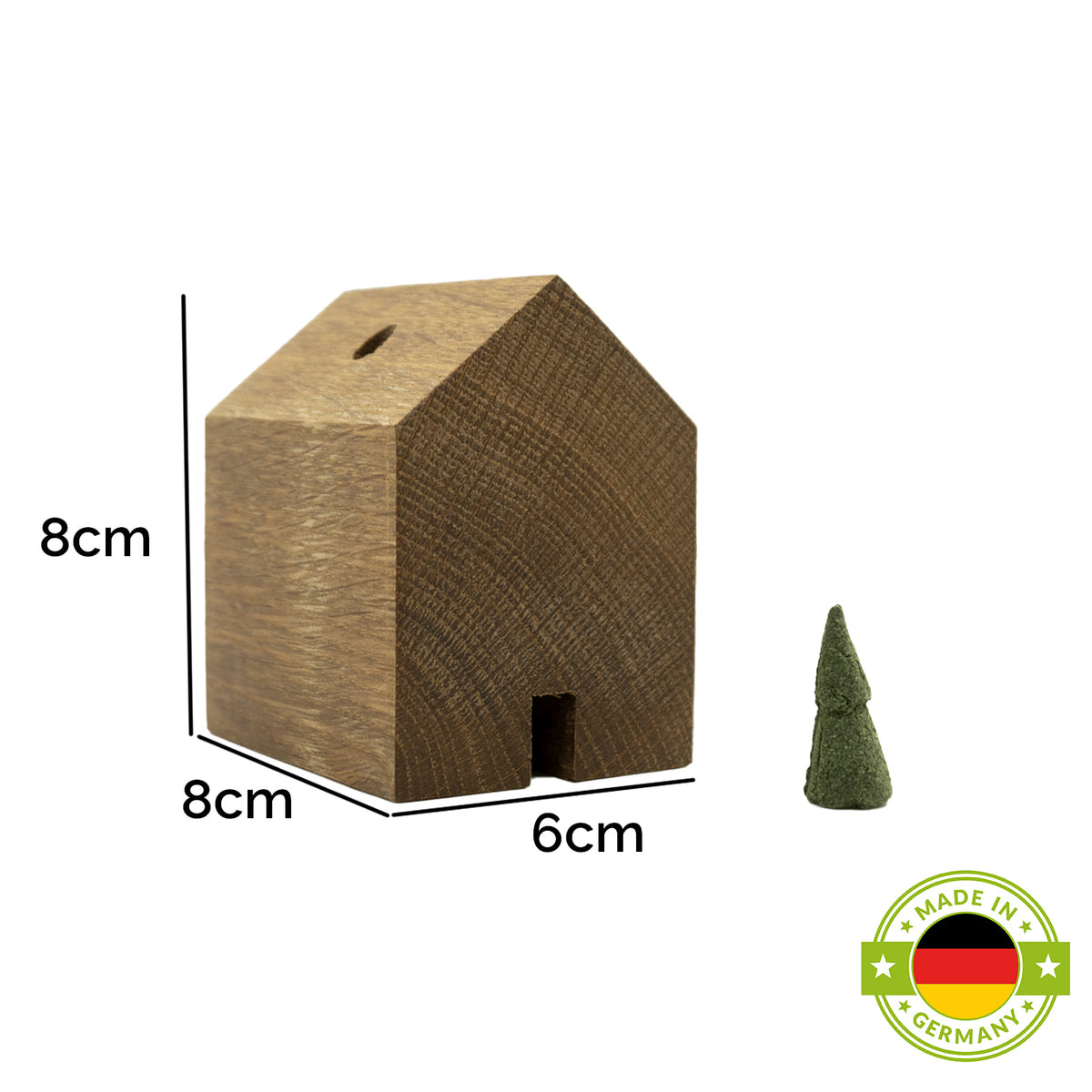 Rauchhaus aus verschiedenen Hölzern buche