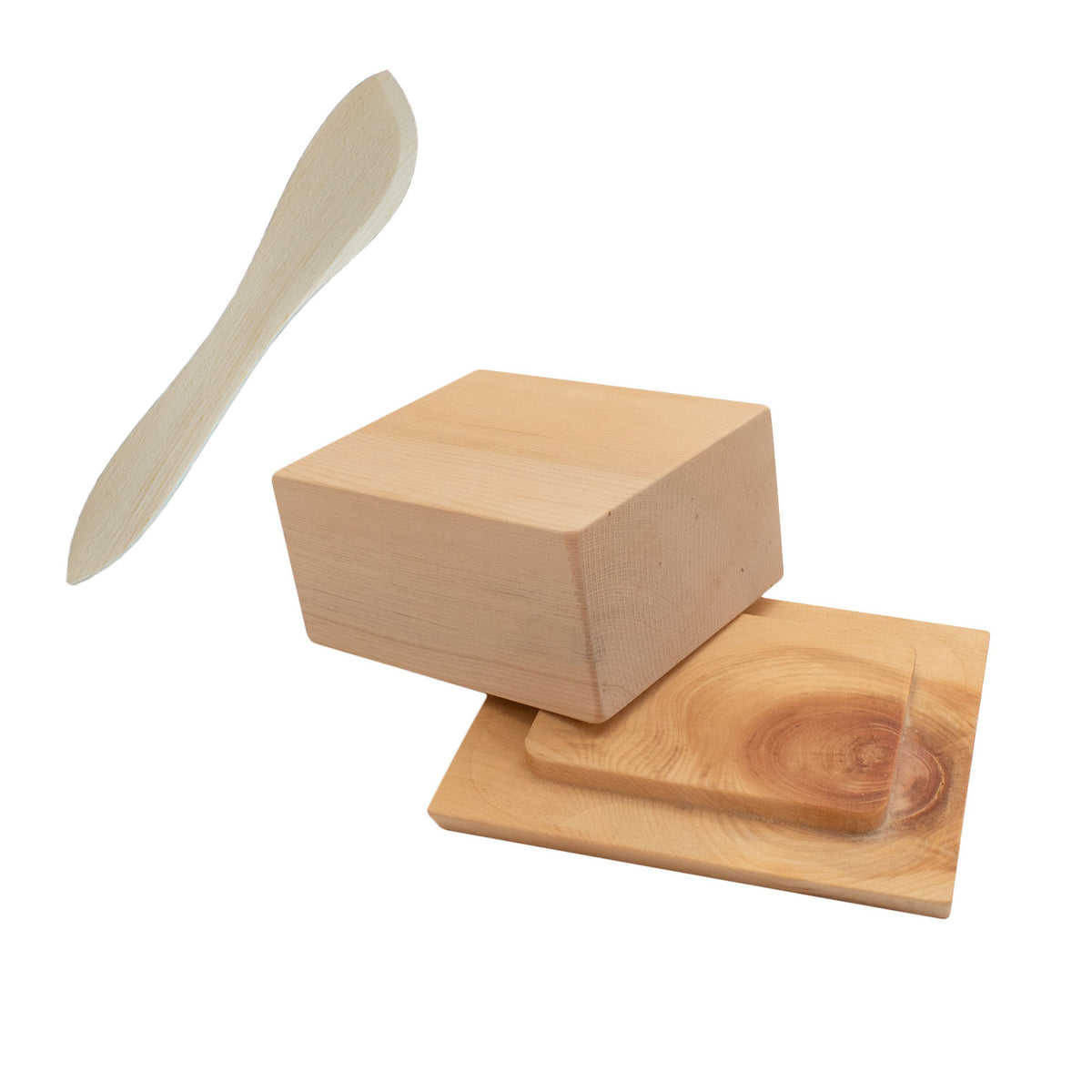 Butterdose 'Klein & Fein'  Zirbe + Messer