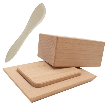 Butterdose 'Breakfast' Buche + Messer