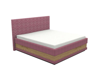 Schlafsystem Bett ClassicAlpine | 200 x 180 cm |  elektrisch | Wendematratze | Rosshaar Topper | Stoff weiß/taupe