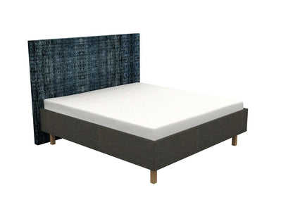 Schlafsystem Bett LunaLuxe | 200 x 180 cm |  elektrisch | Wendematratze | HygeinePlus Topper | Stoff senfgelb