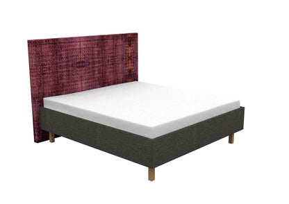Schlafsystem Bett LunaLuxe | 200 x 180 cm |  elektrisch | Wendematratze | HygeinePlus Topper | Stoff senfgelb