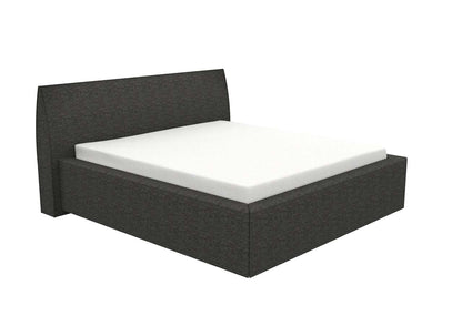 Schlafsystem Bett PureLoft | 200 x 180 cm | Lattenrost elektrisch | Wendematratze | HygeinePlus Topper | Stoff braun