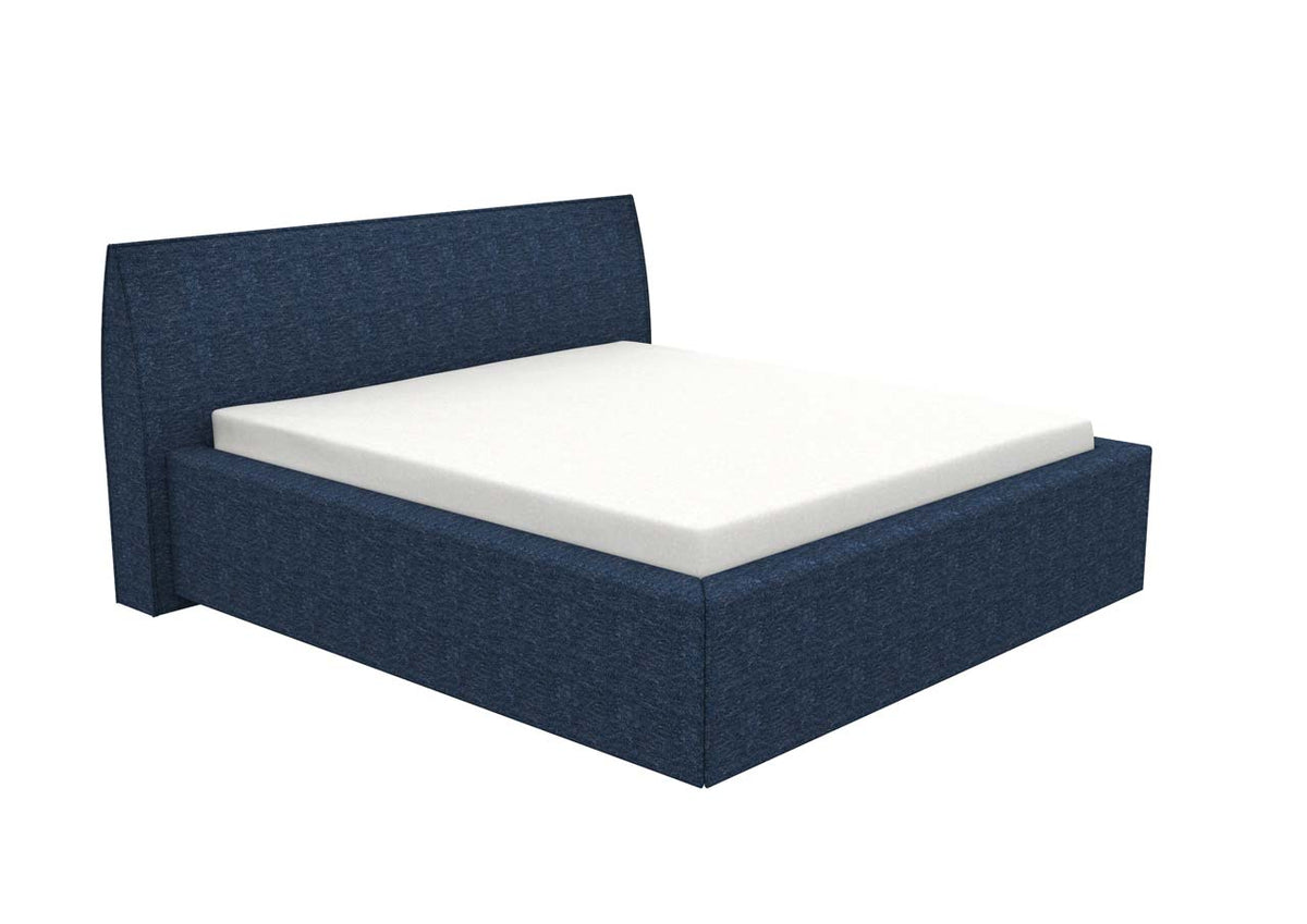 Schlafsystem Bett PureLoft | 200 x 180 cm | Lattenrost elektrisch | Wendematratze | HygeinePlus Topper | Stoff braun