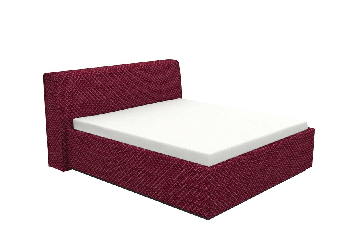 Schlafsystem Bett PureSublime | 200 x 180 cm |  elektrisch | Wendematratze | HygeinePlus Topper | Stoff braun