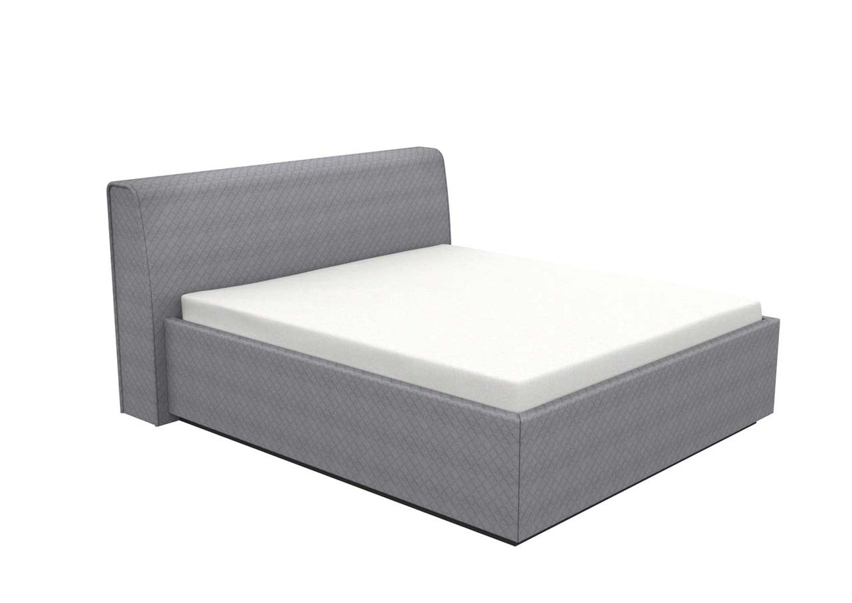 Schlafsystem Bett PureSublime | 200 x 180 cm |  elektrisch | Wendematratze | HygeinePlus Topper | Stoff braun