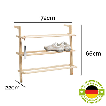 Schuhregal 'Gaston' aus massiver Esche