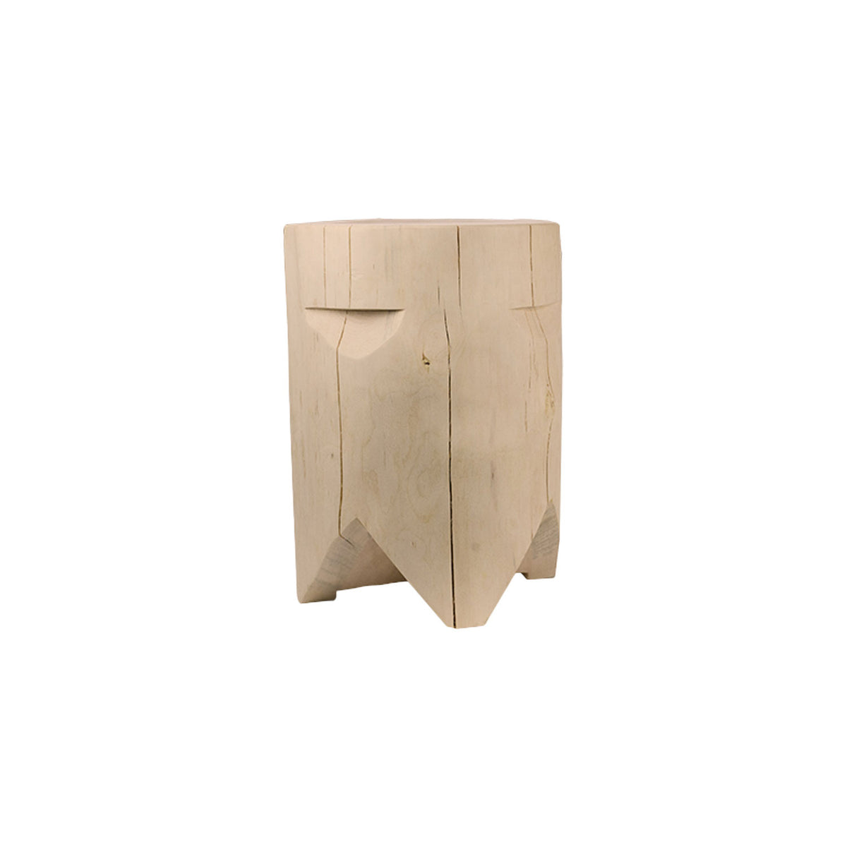 Designer Couchtisch / Hocker aus massivem Fichtenholz / 47x35 cm - 'Chalet-Buddy Bert'