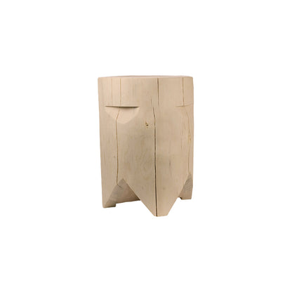 Designer Couchtisch / Hocker aus massivem Fichtenholz / 47x35 cm - 'Chalet-Buddy Bert'