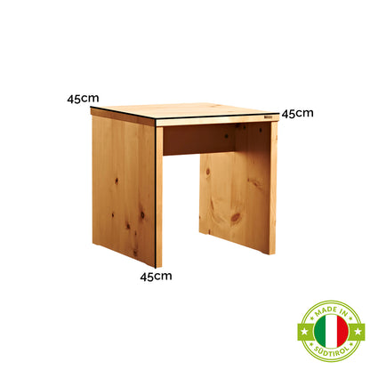 Hocker aus Massivholz  - 'Homerest' Kernbuche mit Wasserlack behandelt