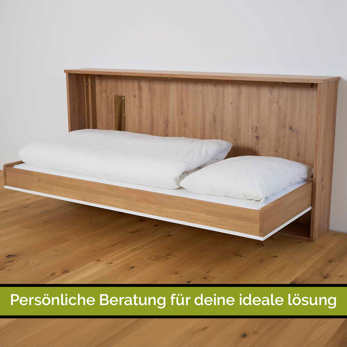 Gastro & Hotel - Multifunktionales Klappbett | Schrankbett | Stockbett Plano  |  80 x 190 cm | Eiche