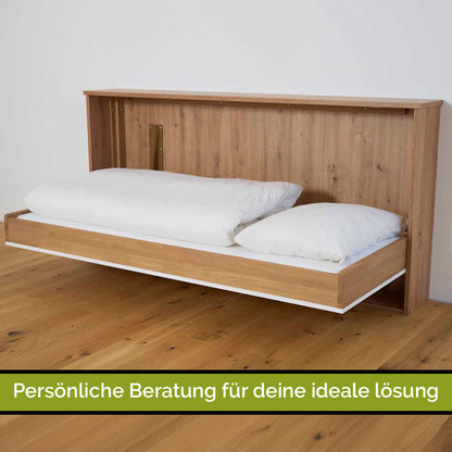 Gastro & Hotel - Multifunktionales Klappbett | Schrankbett | Stockbett Plano  |  80 x 190 cm | Eiche