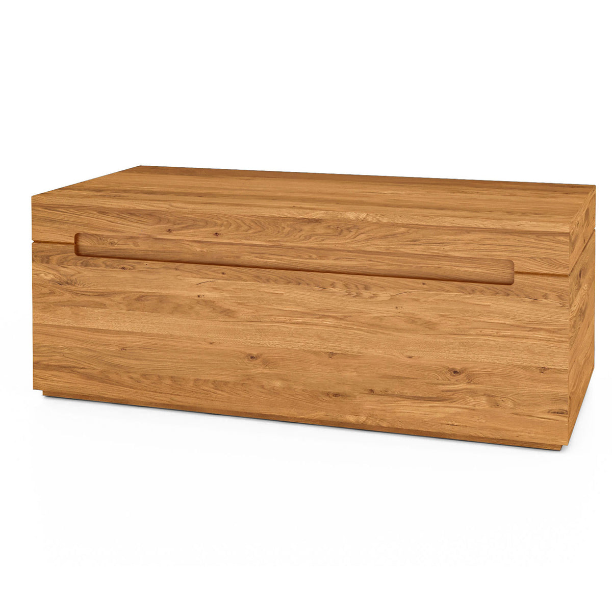 Massivholztruhe 'Elegant' Kernbuche Natur geölt