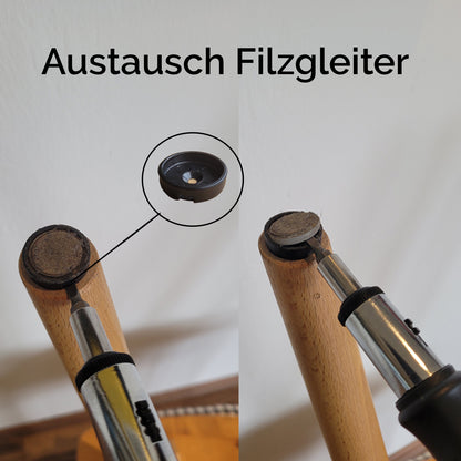 Filzgleiter 'Quick Click' | geschraubt | 24 Stück | DM 25 mm | Basis + Filz