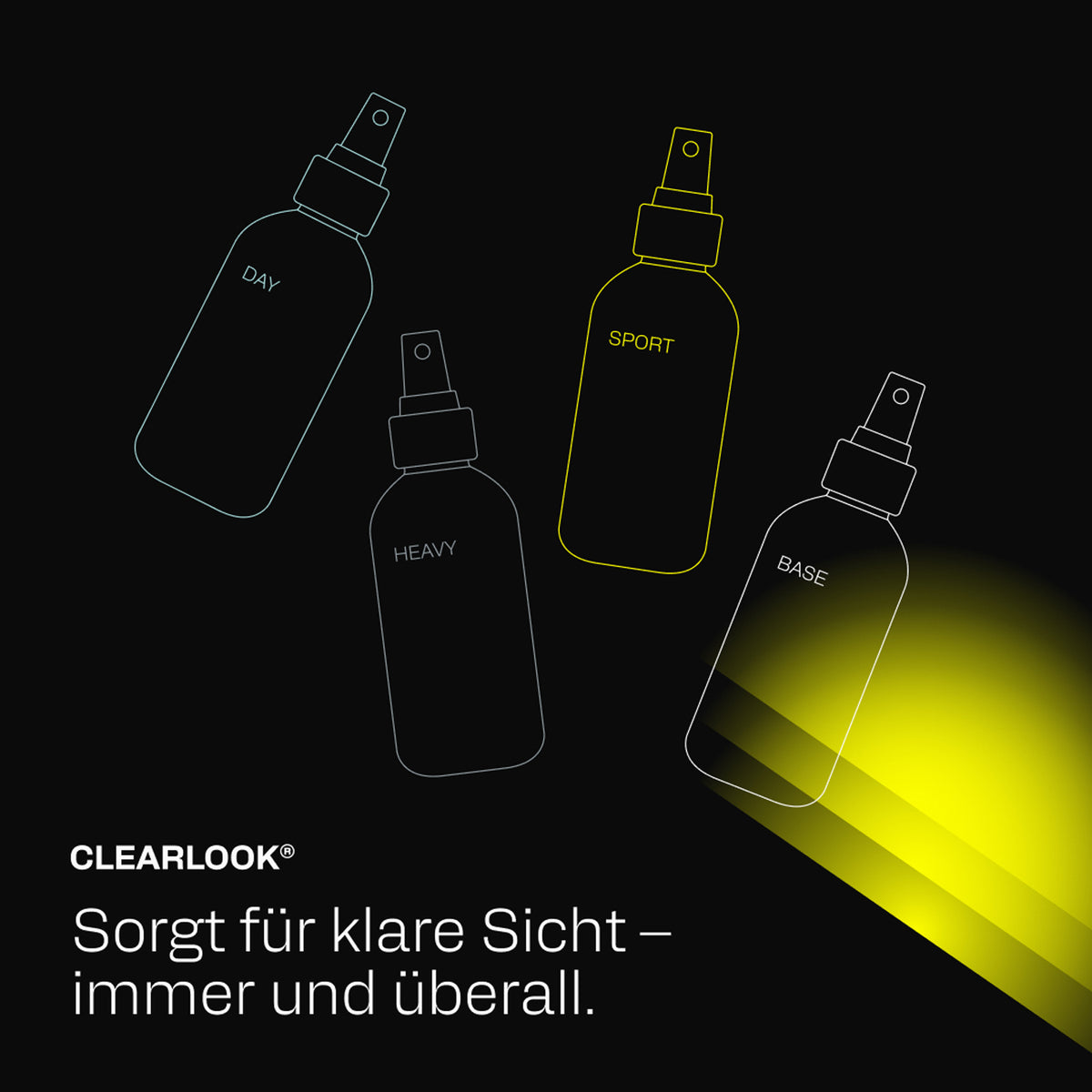 Antibeschlagspray 'Clear Look Sport' | für den Sport | 30 ml | Seife | Vegan