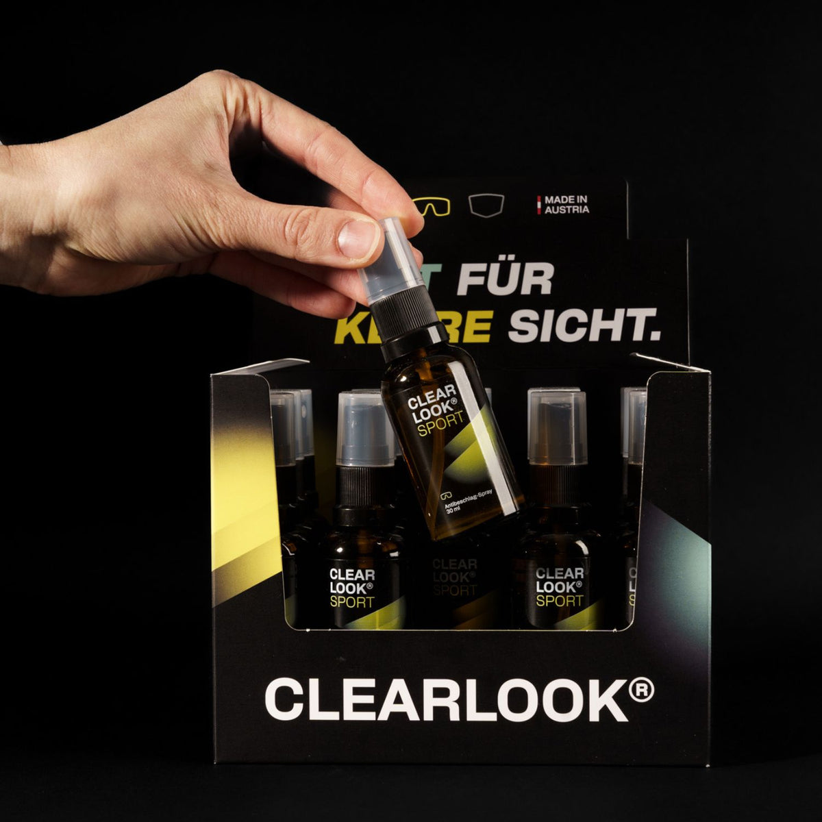 Antibeschlagspray 'Clear Look Sport' | für den Sport | 30 ml | Seife | Vegan