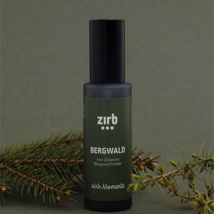 Raumspray 'Bergwald' | 50 ml | 7 natürliche ätherische Öle | Pflanzenhydrolaten