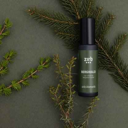 Raumspray 'Bergwald' | 50 ml | 7 natürliche ätherische Öle | Pflanzenhydrolaten