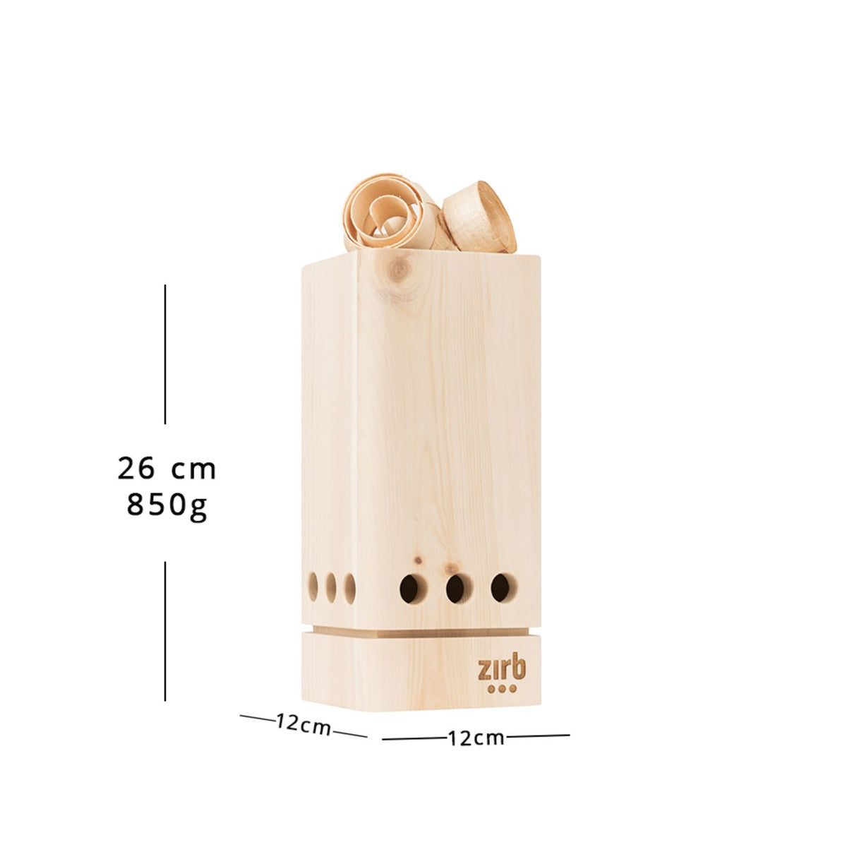 Raumlüfter 'Lüfterl' | 2 x Essenz 30 ml | Locken 120 g | L 12 x B 12 x H 26 cm | bis 12 m²