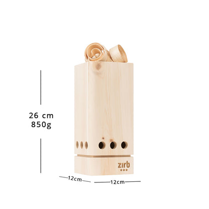 Raumlüfter 'Lüfterl' | 2 x Essenz 30 ml | Locken 120 g | L 12 x B 12 x H 26 cm | bis 12 m²