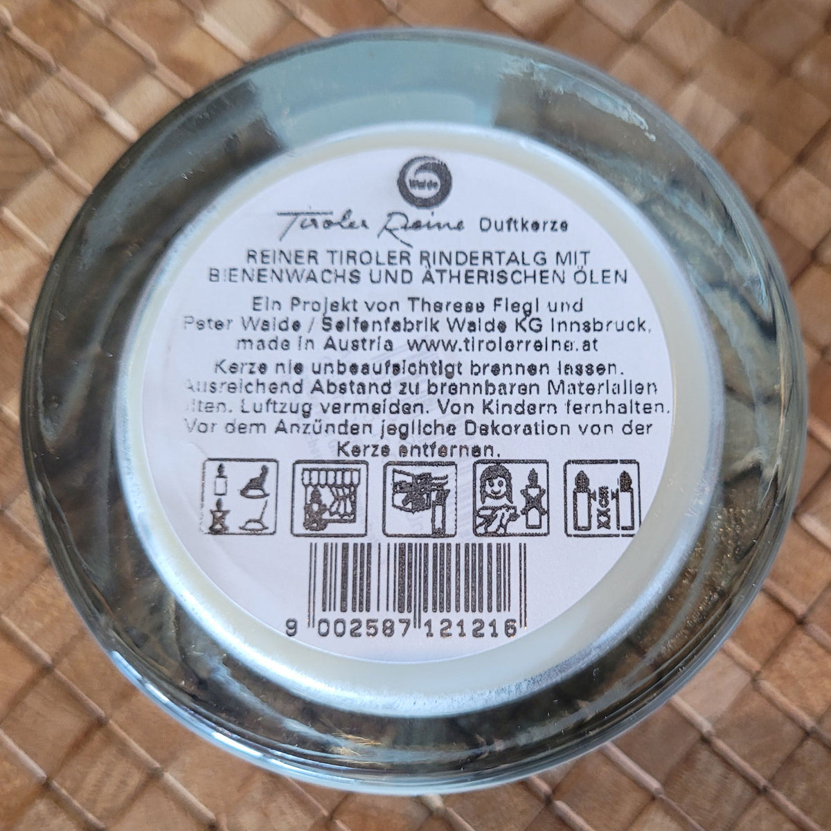 Duftkerze im Glas 'Almrose' - TirolerReine - Almrose - 250g