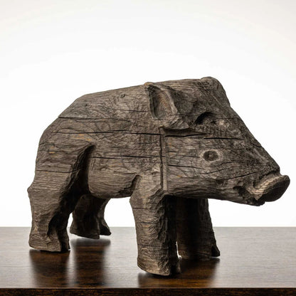 Ferkel dunkel aus Fichte | H 27,5 x B 15 cm