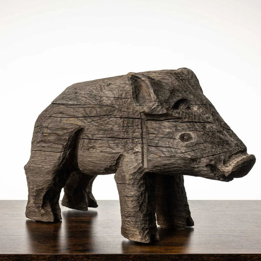 Ferkel dunkel aus Fichte | H 27,5 x B 15 cm